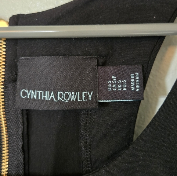 Cynthia Rowley | Black Skater Dress Racerback Size Small - Picture 7 of 8